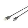 Digitus ASSMANN - USB-kaabel - USB tüüp A, 4-kontaktiline (M) - Mini-USB, tüüp B (M) - 1 m (USB / Hi-Speed USB) - Vormitud - Must (AK-300108-010-S)