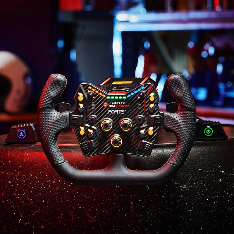 Asetek SimSports GT Rim - Open D, nahk