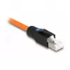 DeLOCK RJ45-pistik väliühenduseks Cat.6A Must Sirge