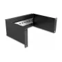 Rack-riistas DeLOCK 10-tolline DIN-liistu paneel 2U must metallist 180mm