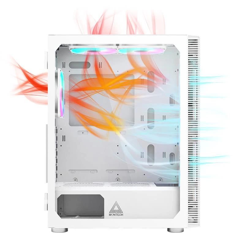 PC Case Montech X3 GLASS Midi Tower Valge