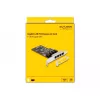 DeLOCK PCI Express x4 kaart 4 x RJ45 Gigabit LAN RTL8111 - PCIe - RJ-45 - PCIe 2.0 - hõbedane - PC - Windows 10 - Windows 11 - Windows 8.1 (88618)