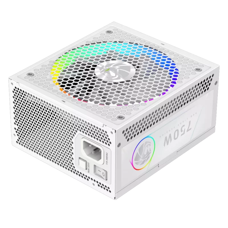 Gamemax toiteplokk, 80 PLUS, Gold | RGB 750G WH | 750 W