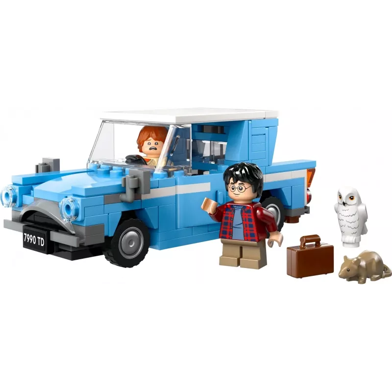 LEGO Harry Potter Lennukas Ford Anglia Auto Mänguasi 7+ Aastastele Lastele, Poistele ja Tüdrukutele, Ehitatav Mudel Ron Weasley Minifiguuri ja Hedwigiga