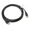 USB-kaabel Lanberg CA-USBE-10CC-0030-BK 3m USB 2.0 Must