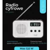 Portable digital radio Adler AD 1907 — AM/FM, digital tuner, alarm, USB-C, 600 mAh battery, LCD, 20 presets, telescopic antenna