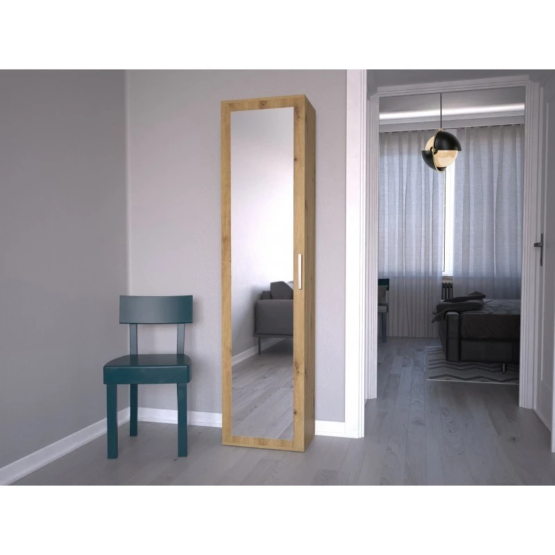 Top e Shop DUO SZAFKA ARTISAN – tammekarkass, 2 riiulit, 1 uks, 500×350×1800 mm