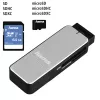Hama 123900 kaardilugeja USB 3.2 Gen 1 (3.1 Gen 1) Must, Hõbedane