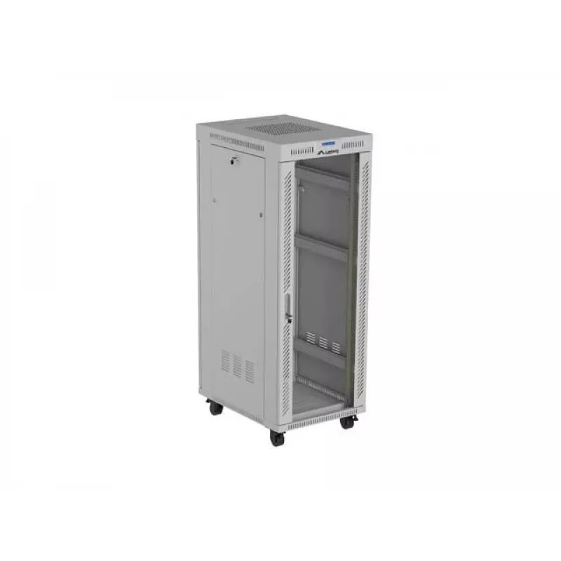 19-tolline 32U LANBERG püstikapp hall klaasukse ja LCD-ga 600×800 mm (tasapakendis)
