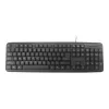 Klaviatuur Gembird KB-U-103-RU kontori USB QWERTY inglise vene must
