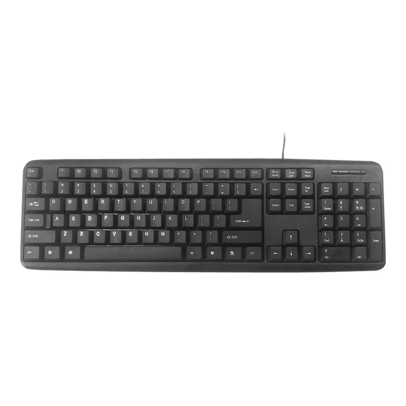 Klaviatuur Gembird KB-U-103-RU kontori USB QWERTY inglise vene must