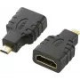 SpeaKa Professional HDMI adapter [1x HDMI-pistik D Micro - 1x HDMI-pesa] Must Kullatud pistikukontaktid, heli tagasikanal (SP-7870184)
