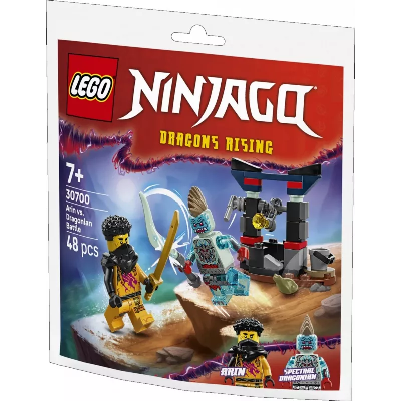 Ehitusmänguasi LEGO komplekt 30700 Arini lahing Draaginimesega polükott (minikomplekt)