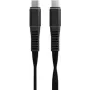 Menatwork NCABLE-LE-UC-UC-1.2M USB-kaabel 1,2 m USB-C must (NCABLE-LE-UC-UC-1.2M)