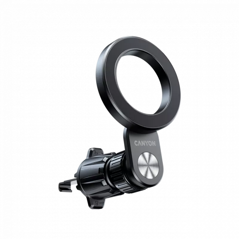 CANYON Magnetiline auto hoidja OnGrip 12 iminapp + õhutusava must
