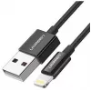Ugreen 80822 US155 mobiiltelefoni kaabel Must 1 m USB A Lightning