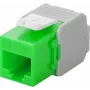 Wentronic Goobay CAT 6a KeyStone RJ45 pesa, varjestamata, 500MHz, roheline-valge (90687)