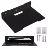 Seinariiul dekoodrile MACLEAN MC-122, terasest, must, max koormus 5 kg, avade vahe 219 mm