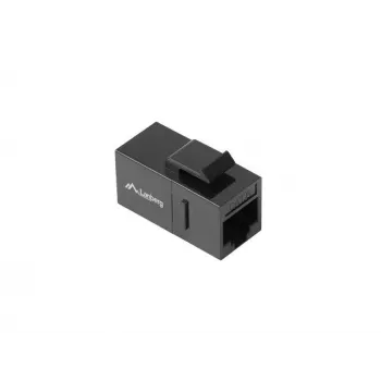 Keystone-moodul LANBERG KSU6-3000 — Cat6 U/UTP RJ-45 emane RJ-45 emasele, lame konstruktsioon, must