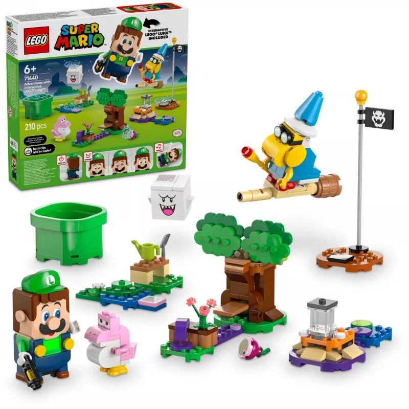 Konstruktormänguasi LEGO 71440 Super Mario interaktiivne LEGO Luigi figuuri komplekt