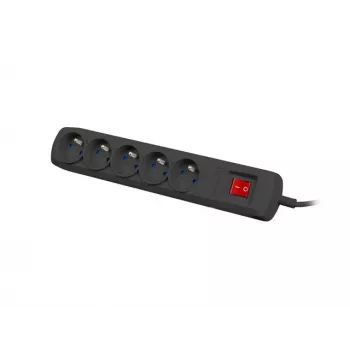 Liigpingekaitse NATEC Bercy 400 — 5 pistikupesa, 3 m kaabel, must