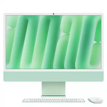 iMac 24 Retina 4.5k Display M4, roheline, M4 (10-CPU/10-GPU), 16 GB, 512 GB, standardklaas, Touch ID, saksa, Gigabit Ethernet, Magic hiir, MWV03D/A
