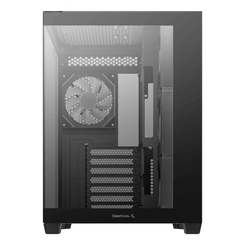 PC korpus DeepCool CG530 4F Midi Tower Must — karastatud klaas, ATX/ITX/Micro ATX, 3x120mm ventilaatorid, USB-C