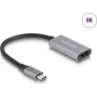DeLOCK USB graafikaadapter 7680 x 4320 pikslit Must Hall