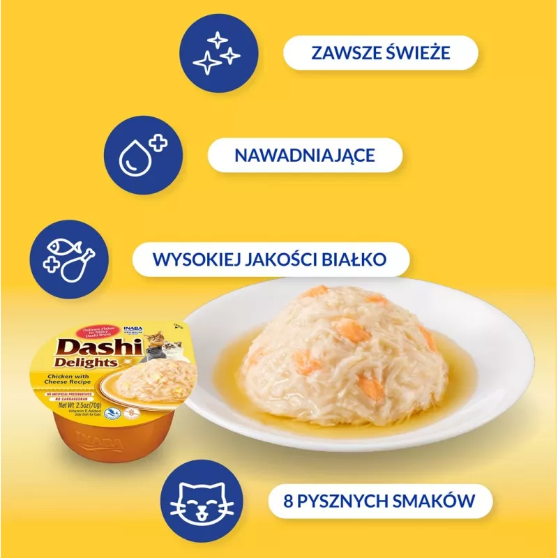 INABA Dashi Delights kana juustuga puljongis - kassi maiused - 70g