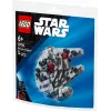 LEGO konstruktsioonimänguasi 30708 Star Wars Millennium Falcon minimudel polükotis, väike kollektsioneeritav komplekt