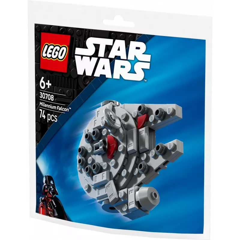 LEGO konstruktsioonimänguasi 30708 Star Wars Millennium Falcon minimudel polükotis, väike kollektsioneeritav komplekt