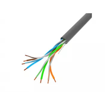 LANBERG võrgukaabel U/UTP Cat5e LCU5-10CC-0305-S, 305 m, CCA juht, 24 AWG, hall