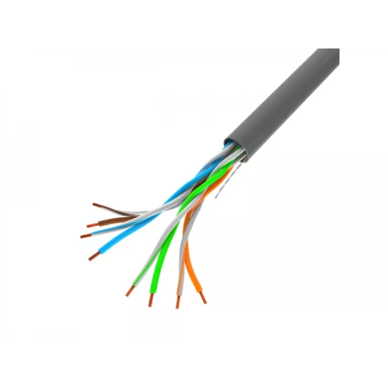 LANBERG võrgukaabel U/UTP Cat5e LCU5-10CC-0305-S, 305 m, CCA juht, 24 AWG, hall