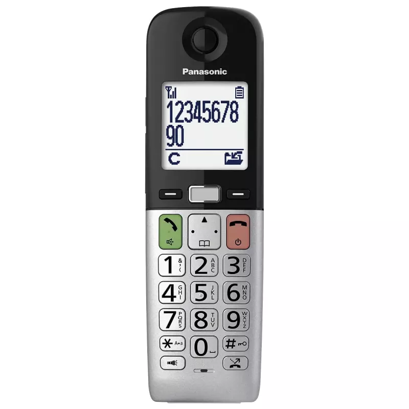 DECT-telefon Panasonic KX-TGU430 juhtmeta käed, kõlarivõime, helistaja tuvastus, 2.4-tolline ekraan, 1000-kirjega telefoniraamat, hall/must