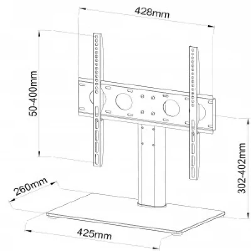 TV minilaud-alus ART SD-33 32–55-tollistele teleritele, max koormus 40 kg, VESA kuni 400x400