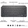 Mxkeys Mini traadita valgustusega klaviatuur Graphite - UK - Intnl