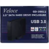 Inter-Tech Veloce GD-35612 - Korpuseadmel - 3.5 (8.9 cm) - SATA 3Gb/s - USB 3.0
