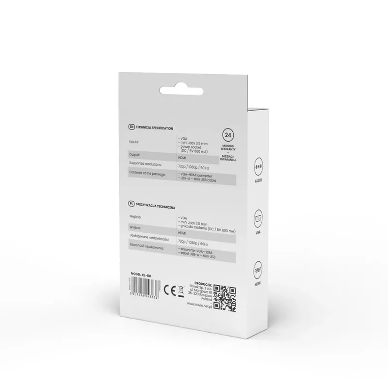 Adapter CL110 VGA-HDMI