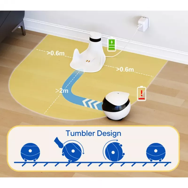 Enabot EBO SE Robot-IP-kaamera kompaktne N/A MP N/A 16 GB väline mälu, toetab kuni 256 GB
