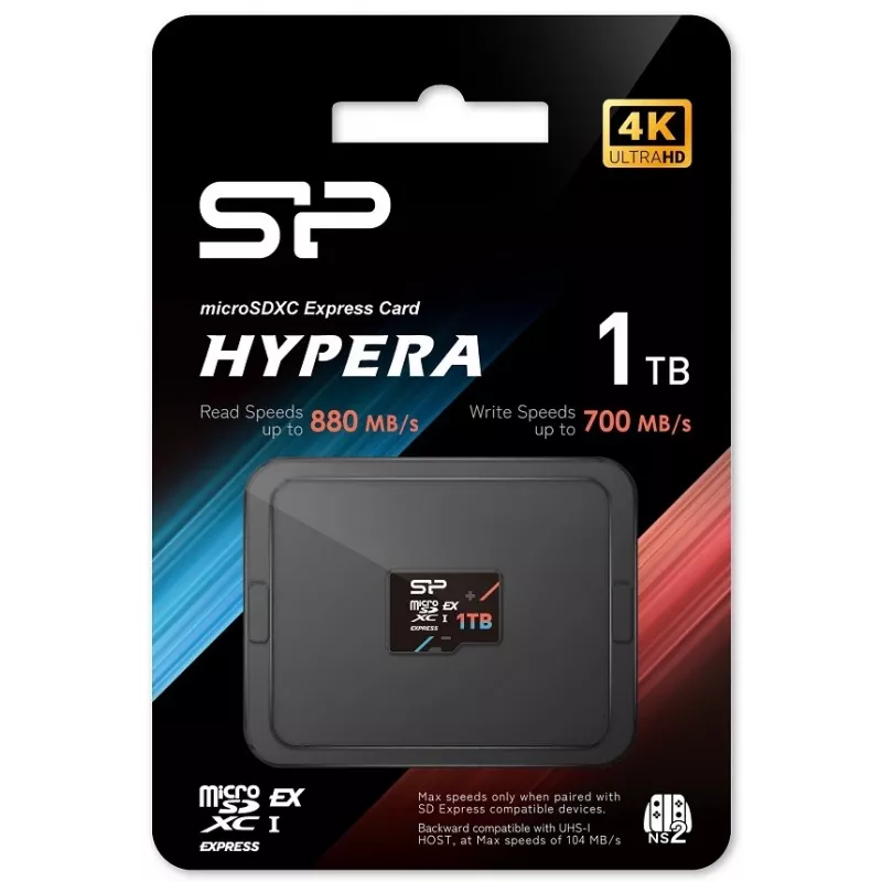 Silicon Power HYPERA mälukaart 1 TB MicroSDXC 3D TLC NAND Class 10 (SP001TBSTEI31V10)