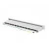 Patch panel 1U LANBERG PPS7-1024-S — 24 pordiga, Cat7, F/UTP, metall, 1U (445×102×44,5 mm)
