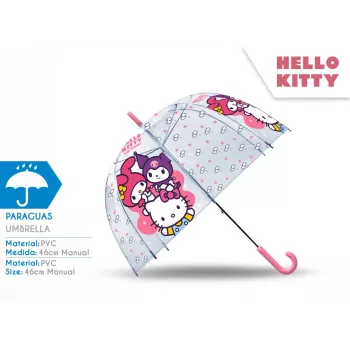 Läbipaistev vihmavari Hello Kitty