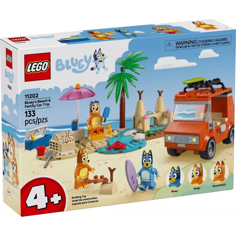 LEGO Bluey Sinise Auto Perereis 11202 — mängukomplekt kujutlusvõimeliseks mänguks