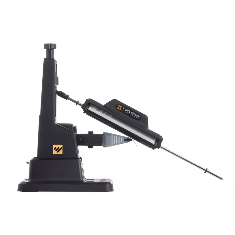 Knife sharpener Work Sharp Precision Adjust 09DX164 adjustable angle with ceramic honing rod, diamond plates, Must, 243.8×165.1×143.3 mm