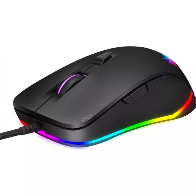 INCA mänguhiir IMG-327 4800 DPI. RGB. 6 nuppu. USB. SW jaemüük