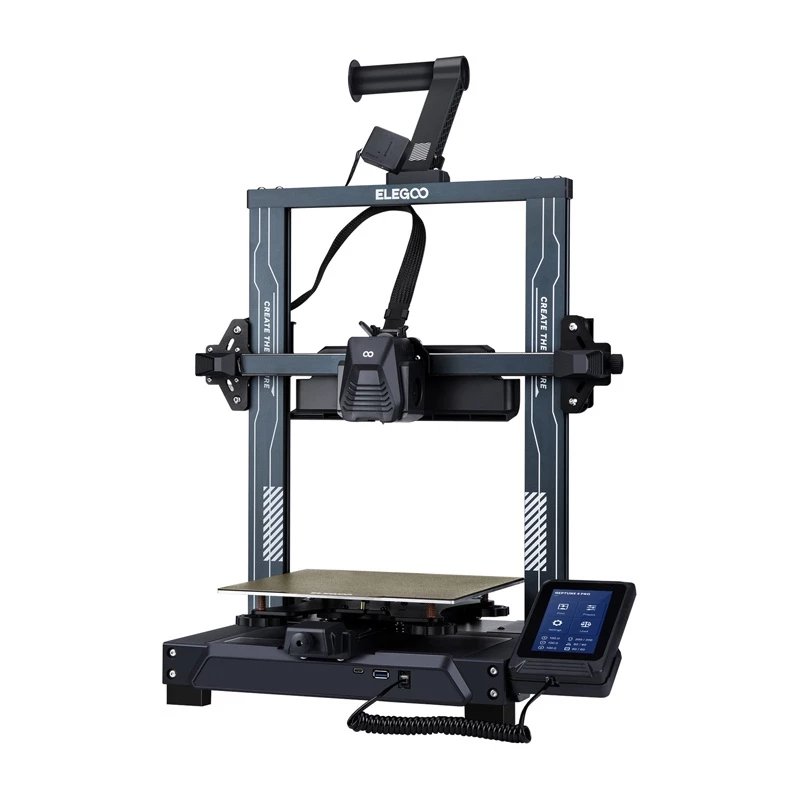 3D-printer Elegoo Neptune 4 Pro kahe Z-teljega ja vaiksete sammumootoritega
