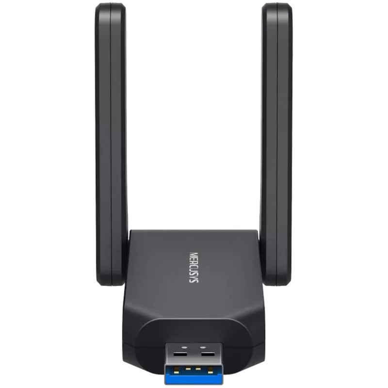 Wi‑Fi USB adapter MERCUSYS MA72XH AX1800 suure võimendusega antennidega, USB-A plug-and-play