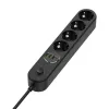 Pistikupesade rida ColorWay CW-CHE44PDB — 4 vahelduvvoolupesa, 2 USB-porti