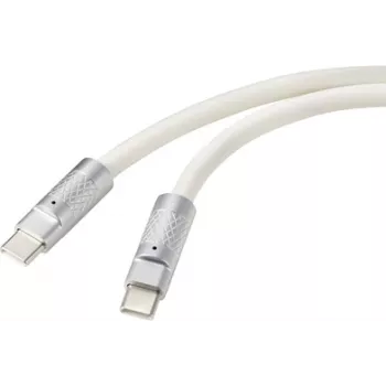 Renkforce USB-C® kaabel USB 2.0 USB-C® pistik, USB-C® pistik 0,50 m valge RF-6056874 (RF-6056874)