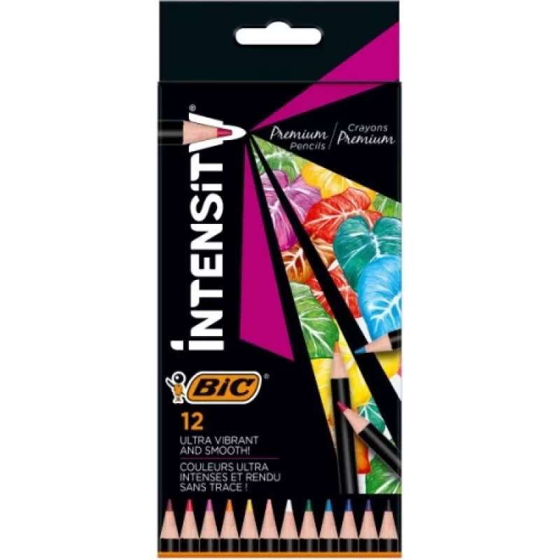 BIC Värvipliiatsid Intensity 12 värvi 951844